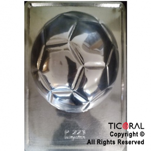 MOLDE PLACA 00P223 PELOTA FUTBOL 230X170MM APROX TRANSPARENTE x 10